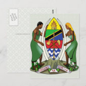 Tanzania Wapendetails Briefkaart (Voorkant / Achterkant)