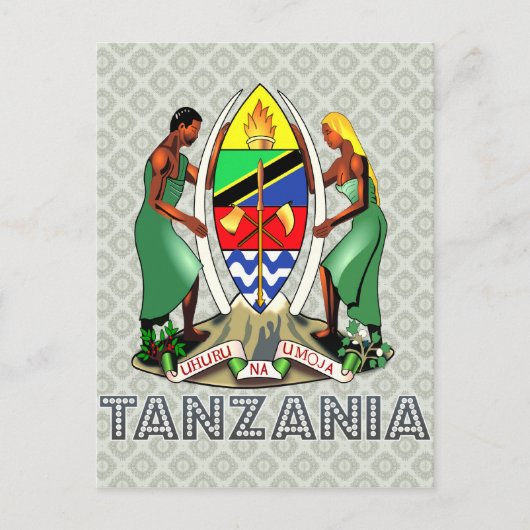 Tanzania wapenschild briefkaart (Voorkant)