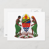 Tanzania wapenschild Briefkaart (Voorkant / Achterkant)