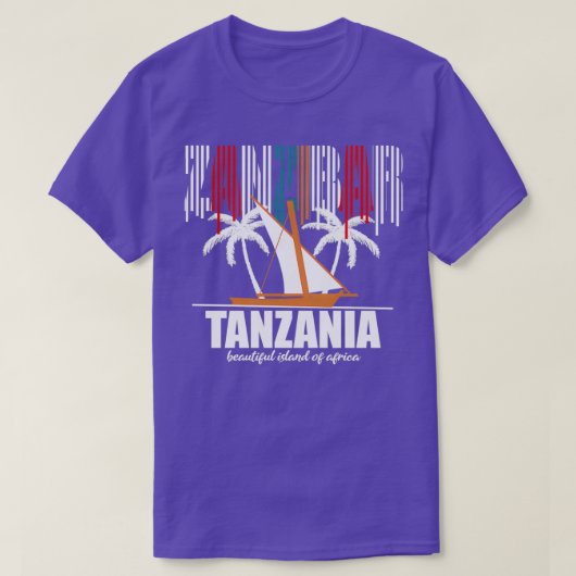 Tanzania zanzibar t-shirt (Design voorkant)