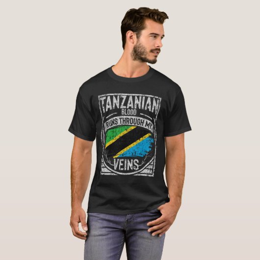 Tanzaniaanse bloedingen lopen door mijn zegen t-shirt (Voorkant volledig)
