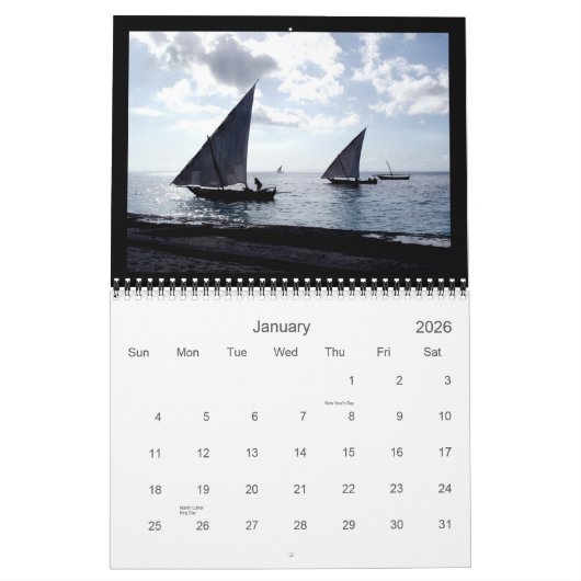 Tanzaniaanse Odyssey kalender (Jan 2026)