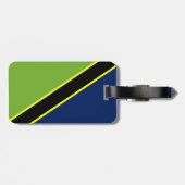 Tanzaniaanse vlag bagagelabel (Achterkant horizontaal)