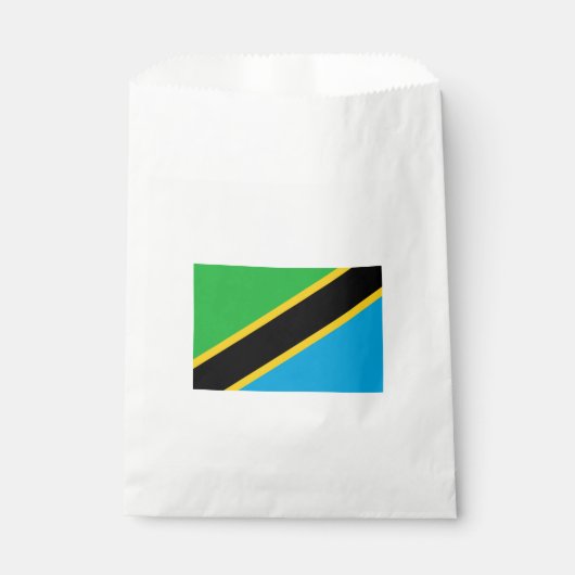 Tanzaniaanse vlag bedankzakje (Voorkant)
