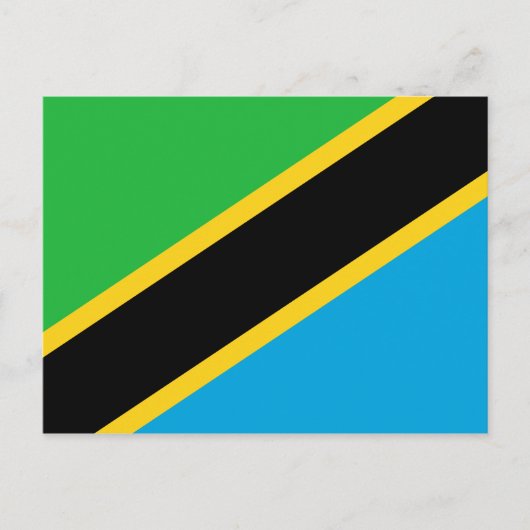 Tanzaniaanse vlag briefkaart (Voorkant)