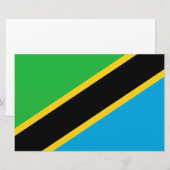 Tanzaniaanse vlag briefpapier (Voorkant / Achterkant)