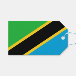 Tanzaniaanse vlag cadeaulabel