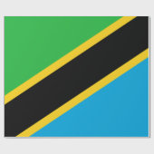 Tanzaniaanse vlag cadeaupapier (Vlak)