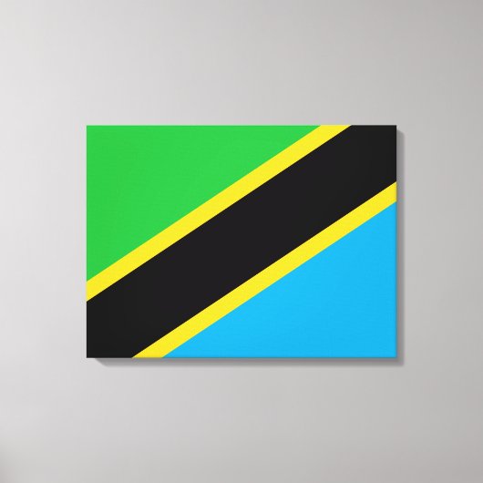 Tanzaniaanse vlag canvas afdruk (Voorkant)