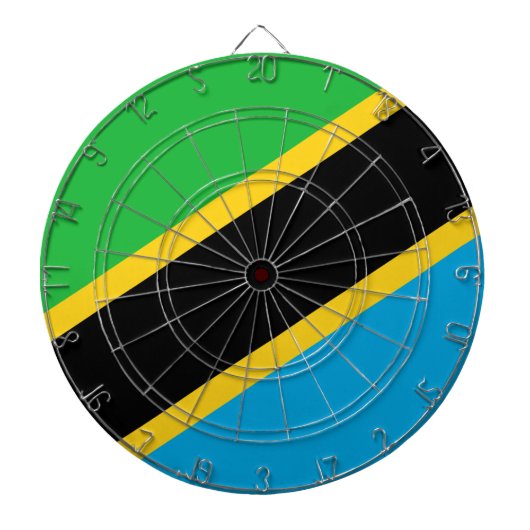 Tanzaniaanse vlag dartbord (Voorkant)