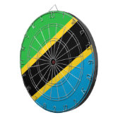 Tanzaniaanse vlag dartbord (Voorkant Rechts)