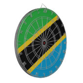 Tanzaniaanse vlag dartbord (Voorkant Links)