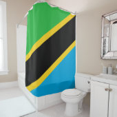 Tanzaniaanse vlag douchegordijn (In situ)