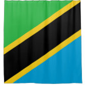 Tanzaniaanse vlag douchegordijn (Voorkant)