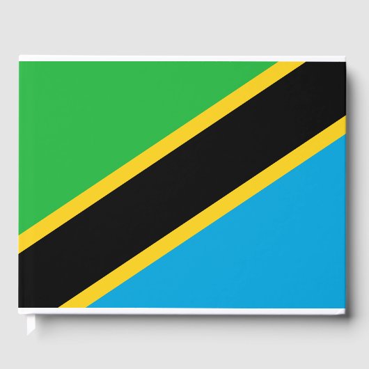 Tanzaniaanse vlag gastenboek (Voorkant)