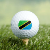 Tanzaniaanse vlag golfballen (Insitu Shirt)