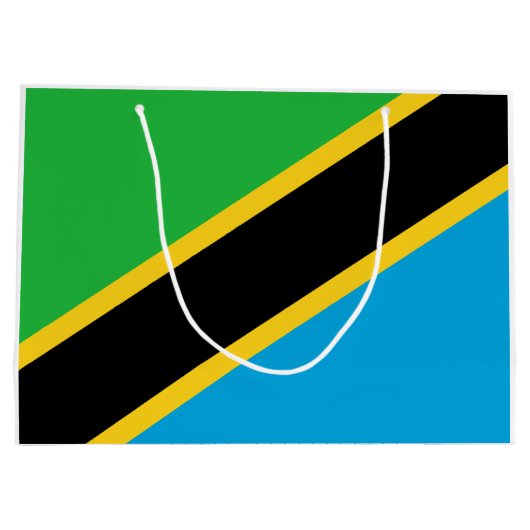 Tanzaniaanse vlag groot cadeauzakje (Achterkant)