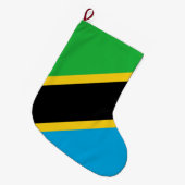 Tanzaniaanse vlag grote kerstsok (Voorkant (Hangend))