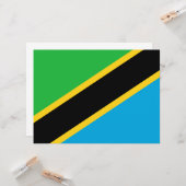 Tanzaniaanse vlag kaart (Voorkant / Achterkant in situ)