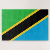 Tanzaniaanse vlag legpuzzel (Horizontaal)