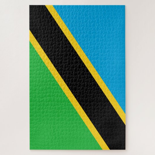 Tanzaniaanse vlag legpuzzel (Verticaal)
