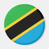 Tanzaniaanse vlag magneet (Voorkant)