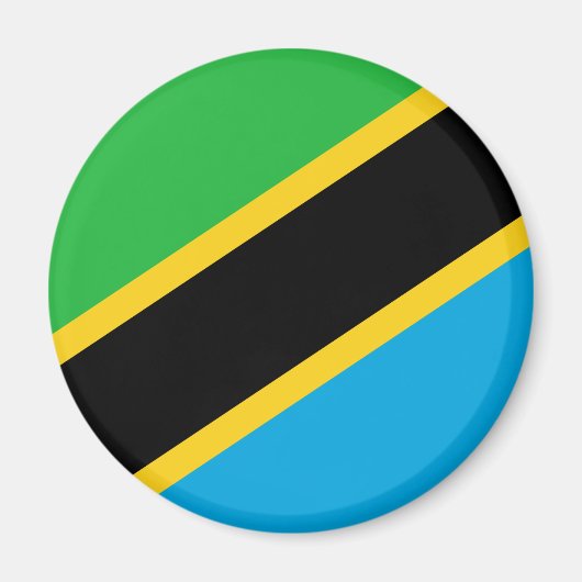 Tanzaniaanse vlag magneet (Voorkant)