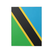 Tanzaniaanse vlag notitieblok (Linkerzijde)