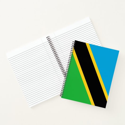 Tanzaniaanse vlag notitieboek (Binnen)