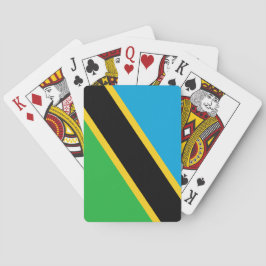 Tanzaniaanse vlag pokerkaarten