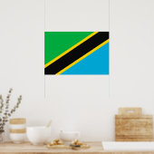 Tanzaniaanse vlag poster (Keuken)