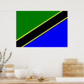 Tanzaniaanse vlag poster (Keuken)