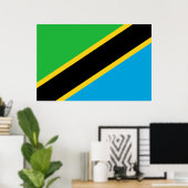Tanzaniaanse vlag poster (Thuiskantoor)