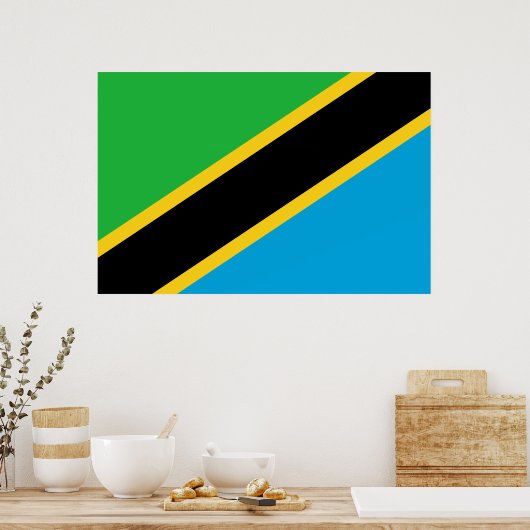 Tanzaniaanse vlag poster (Keuken)