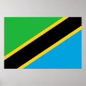 Tanzaniaanse vlag poster (Voorkant)