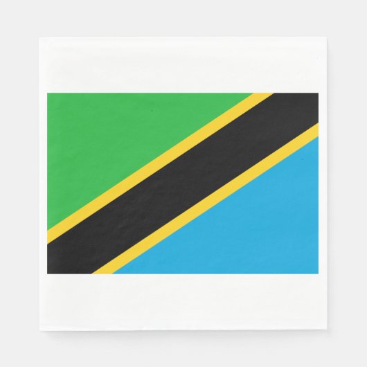 Tanzaniaanse vlag servet (Voorkant)