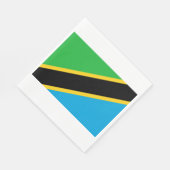 Tanzaniaanse vlag servet (Hoek)
