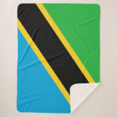 Tanzaniaanse vlag sherpa deken (Voorkant)