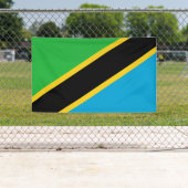 Tanzaniaanse vlag spandoek (Insitu)