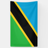 Tanzaniaanse vlag spandoek (Verticaal)
