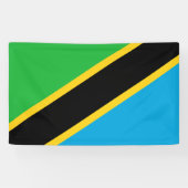 Tanzaniaanse vlag spandoek (Horizontaal)