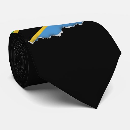 Tanzaniaanse vlag stropdas (Opgerold)