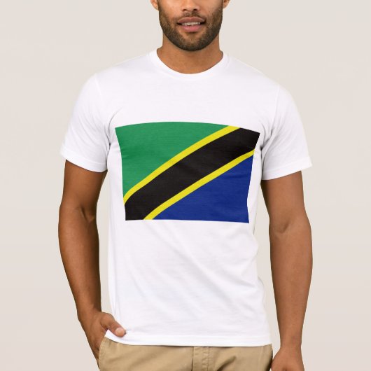 Tanzaniaanse vlag t-shirt (Voorkant)