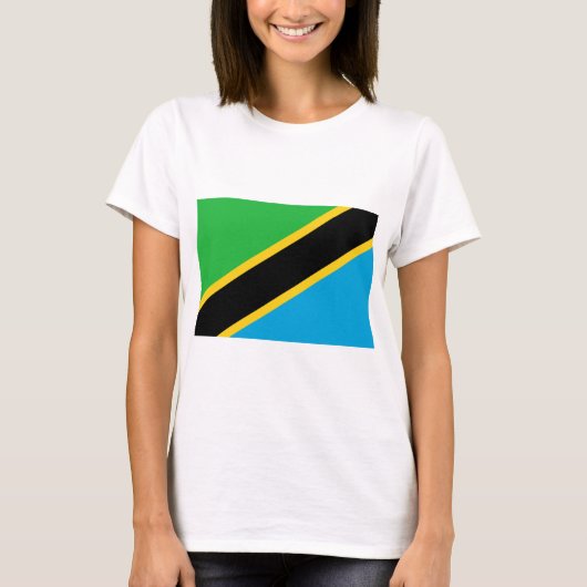 Tanzaniaanse vlag t-shirt (Voorkant)