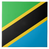 Tanzaniaanse vlag tegeltje (Voorkant)