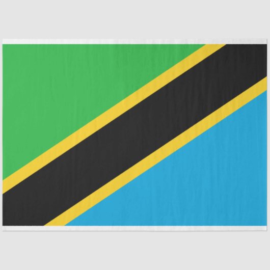 Tanzaniaanse vlag tissuepapier (Voorkant)