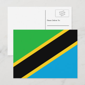 Tanzaniaanse vlag, vlag van Tanzania Briefkaart