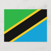 Tanzaniaanse vlag, vlag van Tanzania Briefkaart (Voorkant)