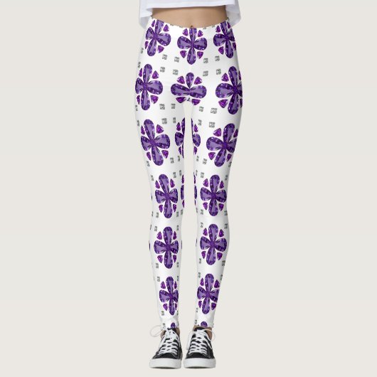 Tanzaniet 4-blad leggings (Voorkant)