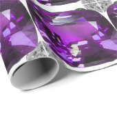 Tanzaniet Gemstone Purple Cadeaupapier (Rol Hoek)